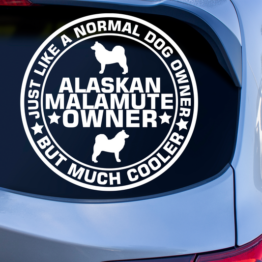 Alaskan Malamute Owner Sticker
