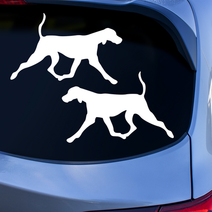 Weimaraner Silhouette Stickers