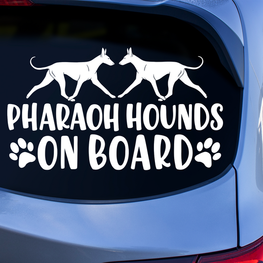 Pharaoh Hounds On Board Sticker