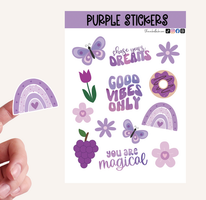 Purple Sticker Sheet