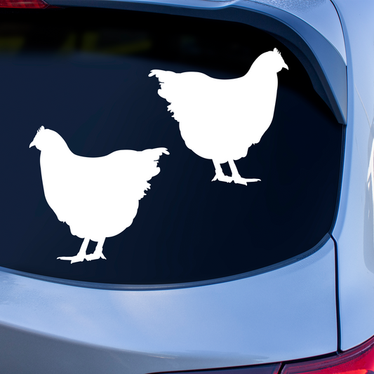 Orpington Chicken Silhouette Stickers