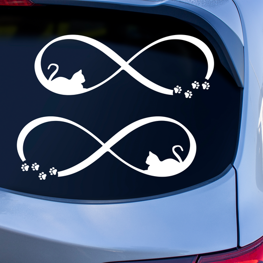 Infinity Cat Stickers