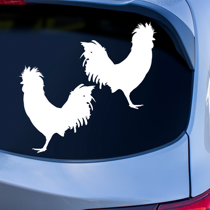 Polish Chicken Silhouette Sticker