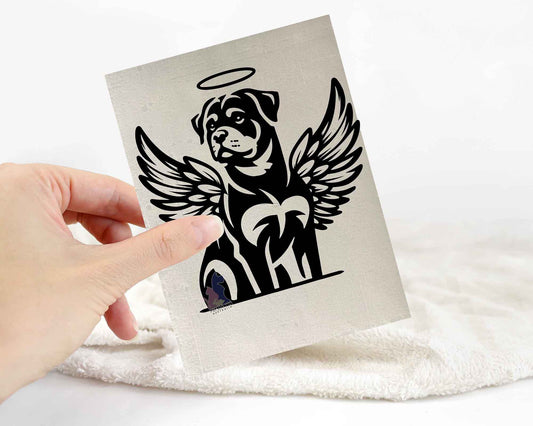 Rottweiler Angel Wings Sticker