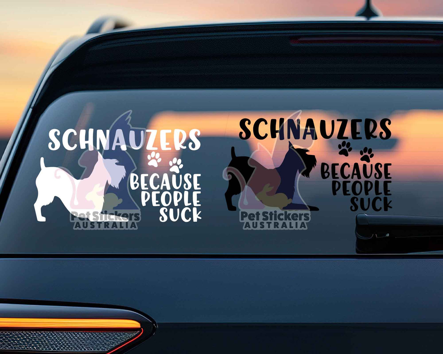 Schnauzers Because People Suck™ Sticker