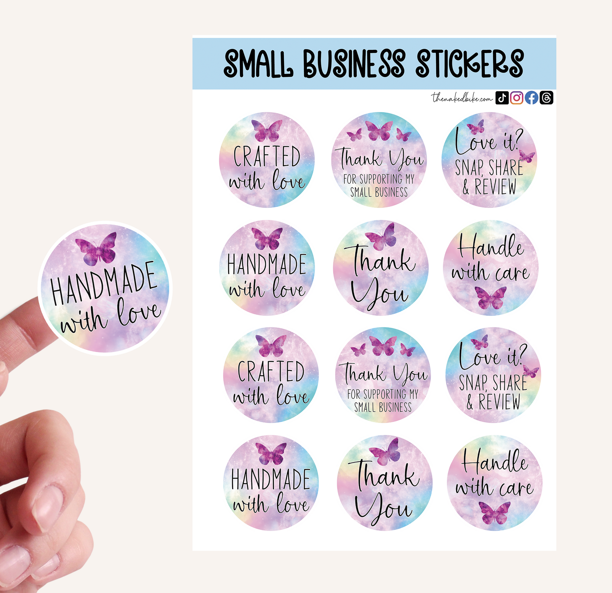 Small Business Sticker Sheet