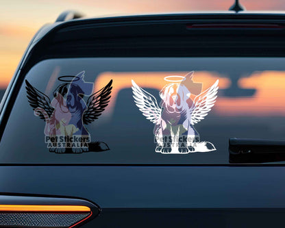 Saint Bernard Angel Wings Sticker