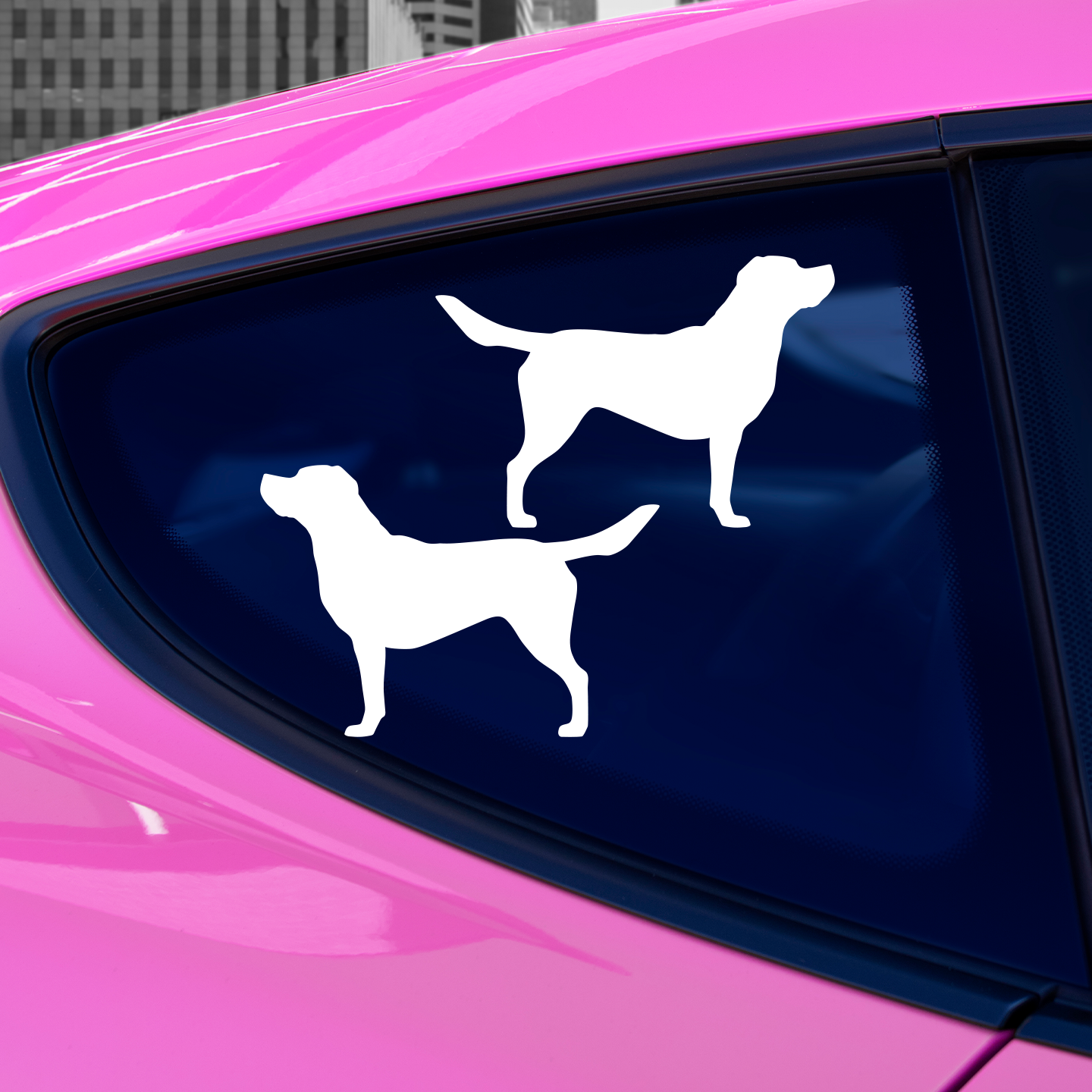 Labrador Retriever Silhouette Stickers