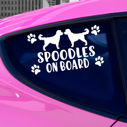 Spoodles On Board Sticker