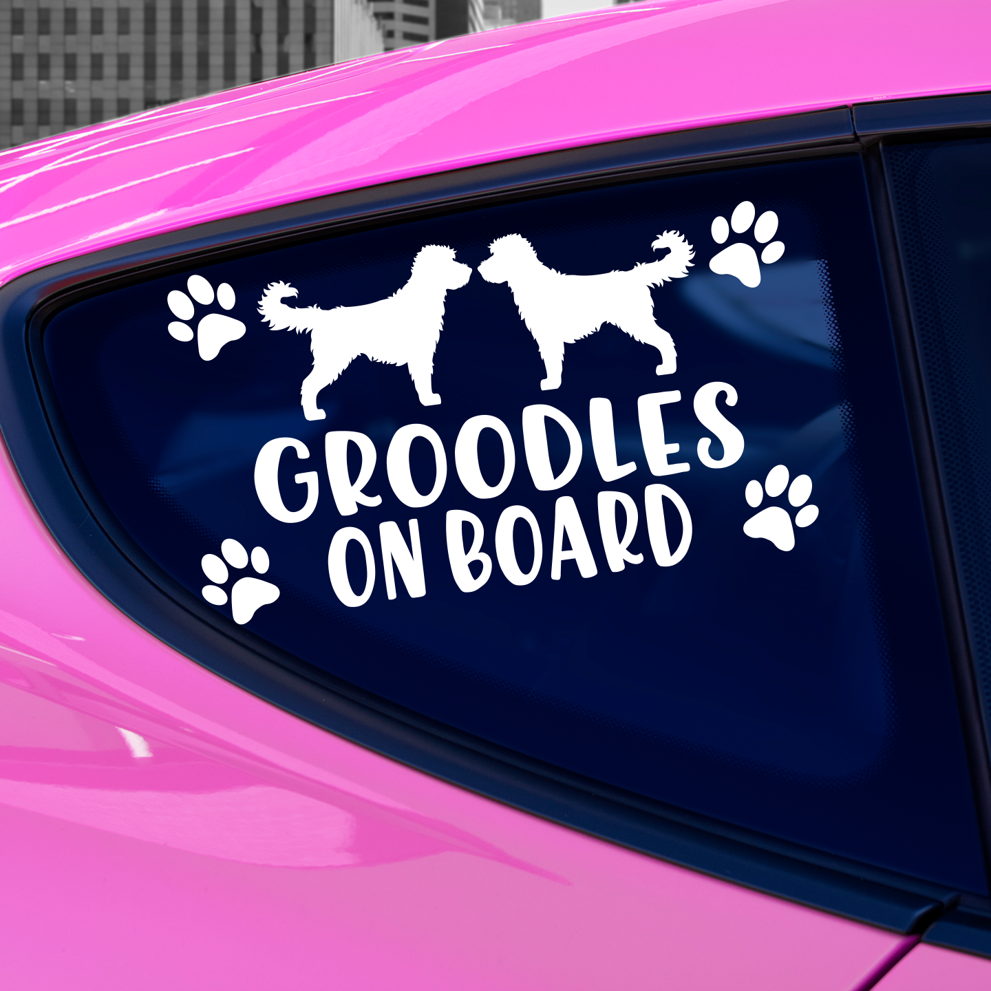 Groodles On Board Sticker