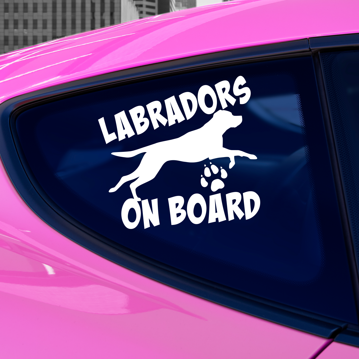 Labradors On Board Sticker