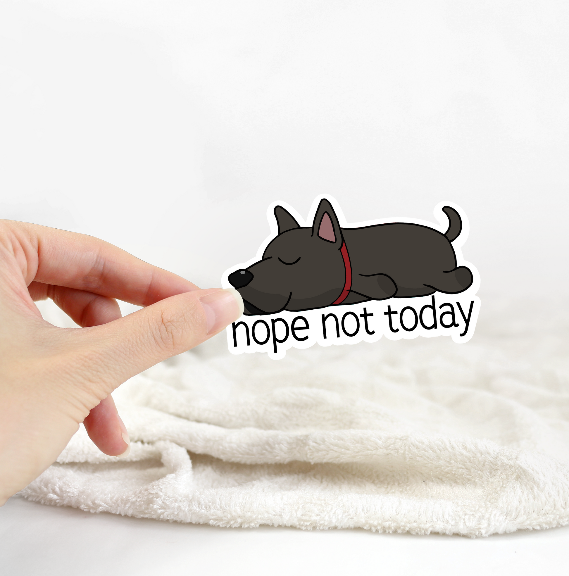 Great Dane Nope Not Today Sticker