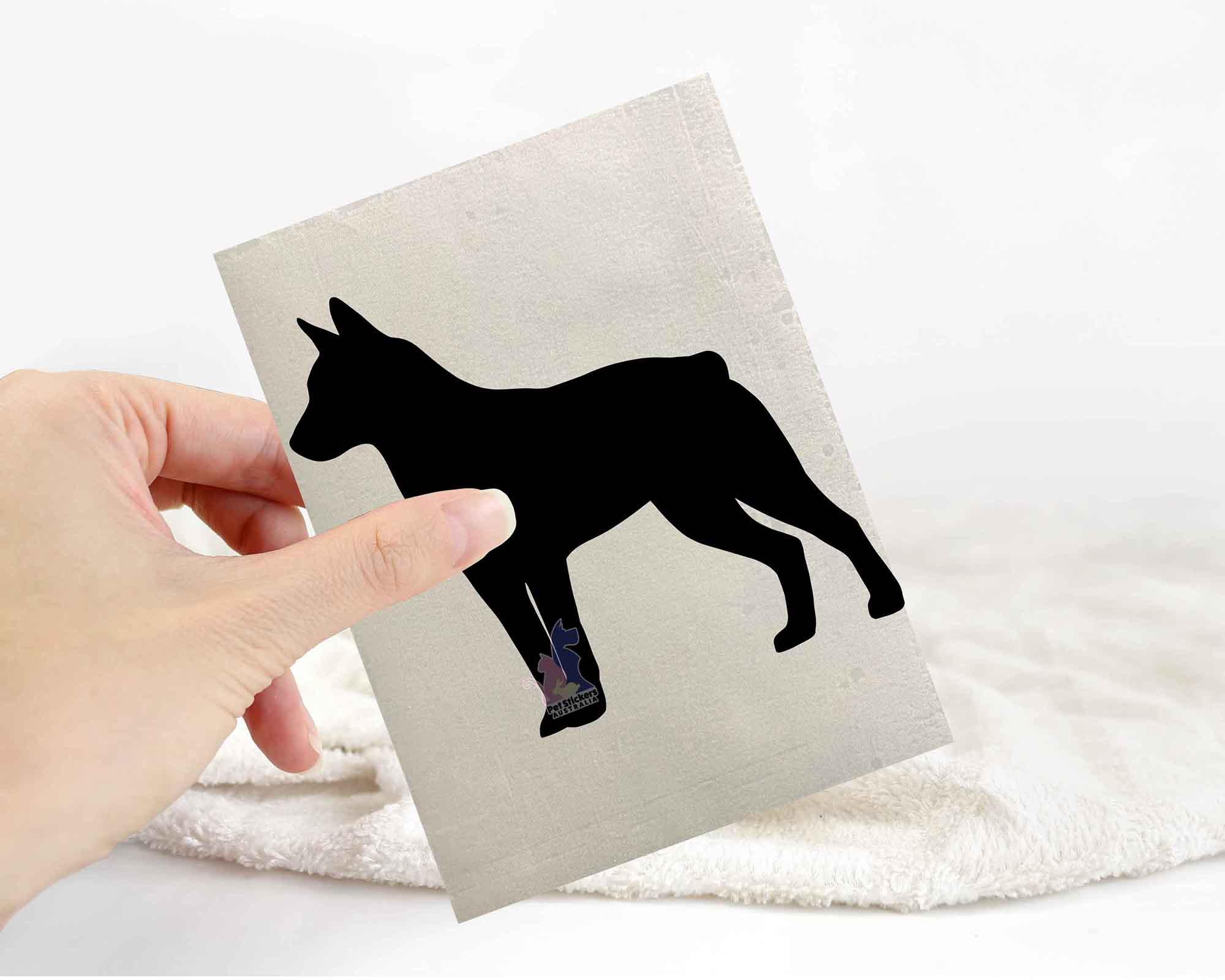 Stumpy Tail Cattle Dog Silhouette Sticker | Dog Stickers Australia ...