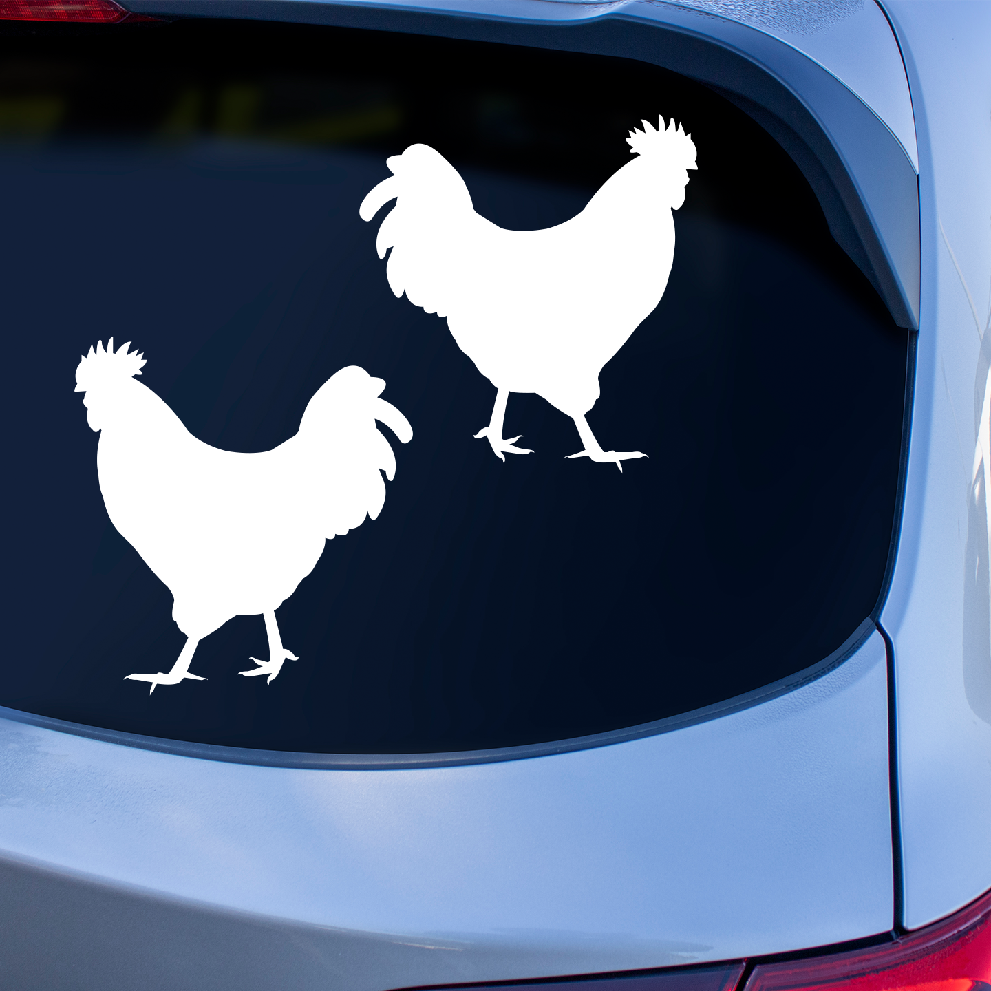 Sussex Chicken Silhouette Stickers