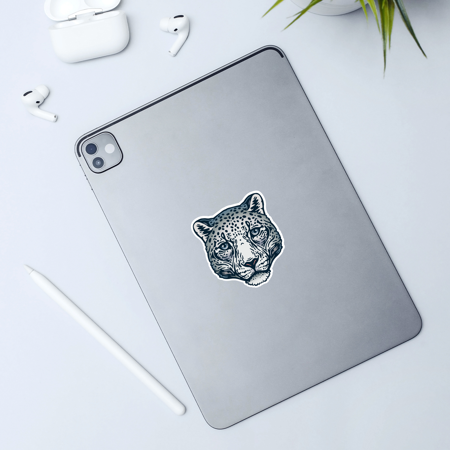 Snow Leopard Sticker