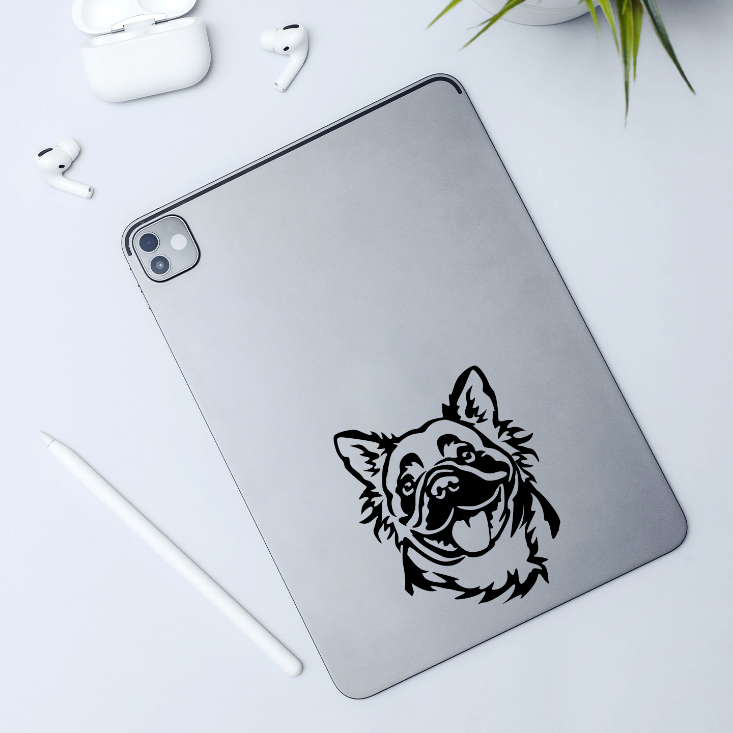 Fluffy French Bulldog Sticker