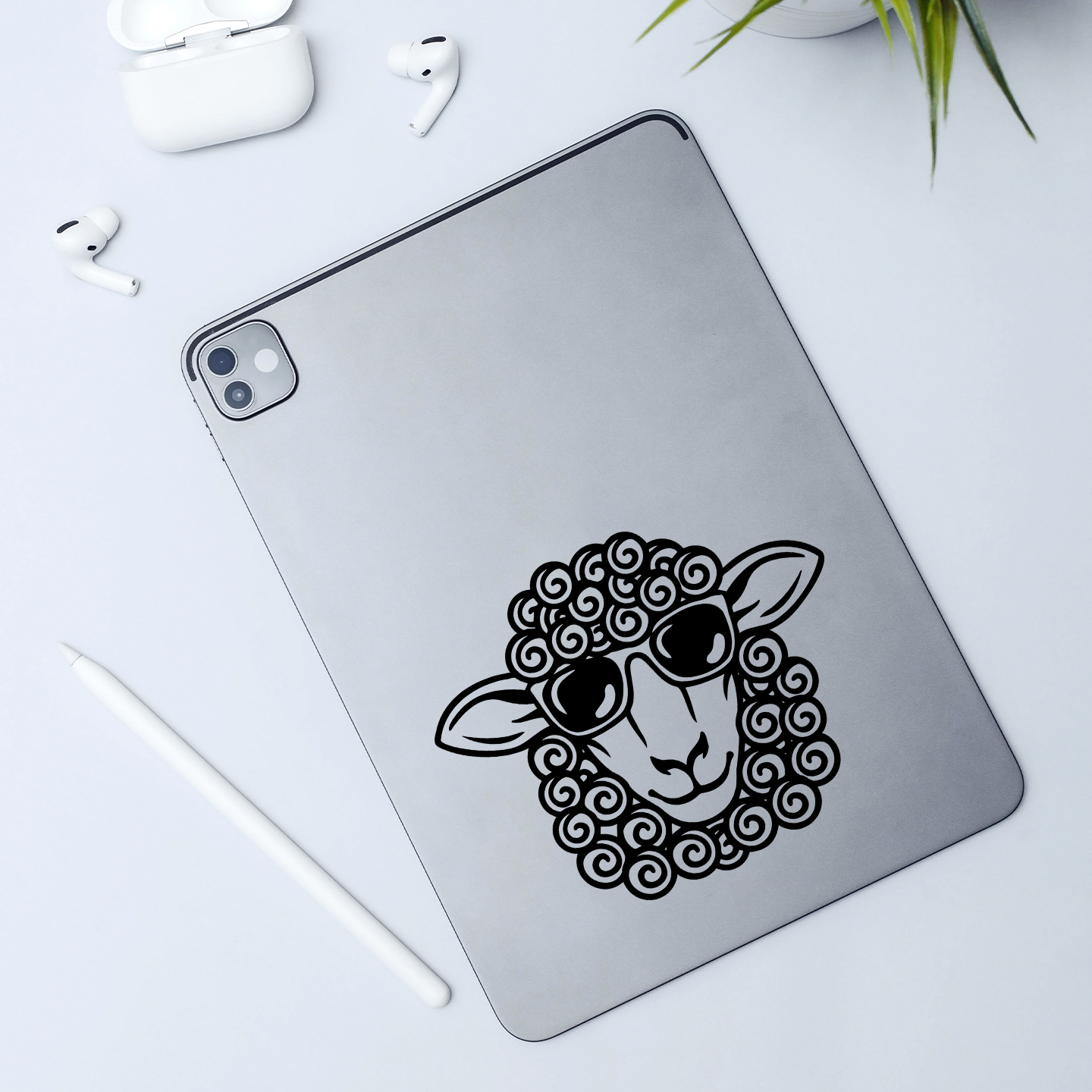 Curly Sheep Sticker