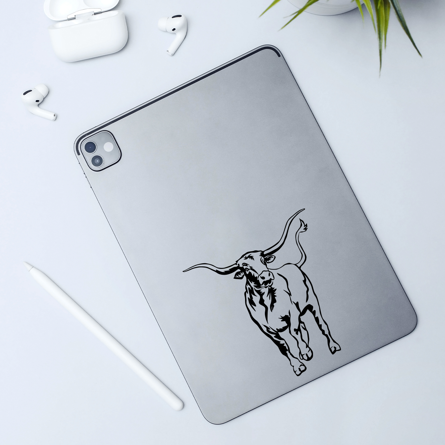 Texas Longhorn Bull Sticker