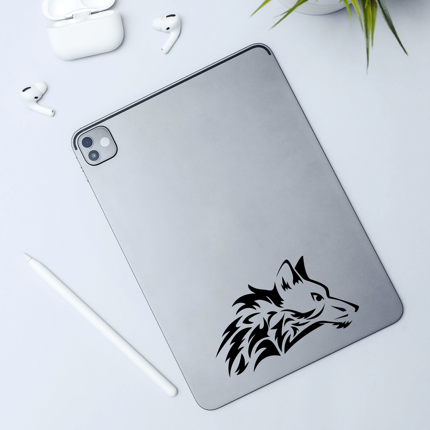 Tribal Wolf Sticker