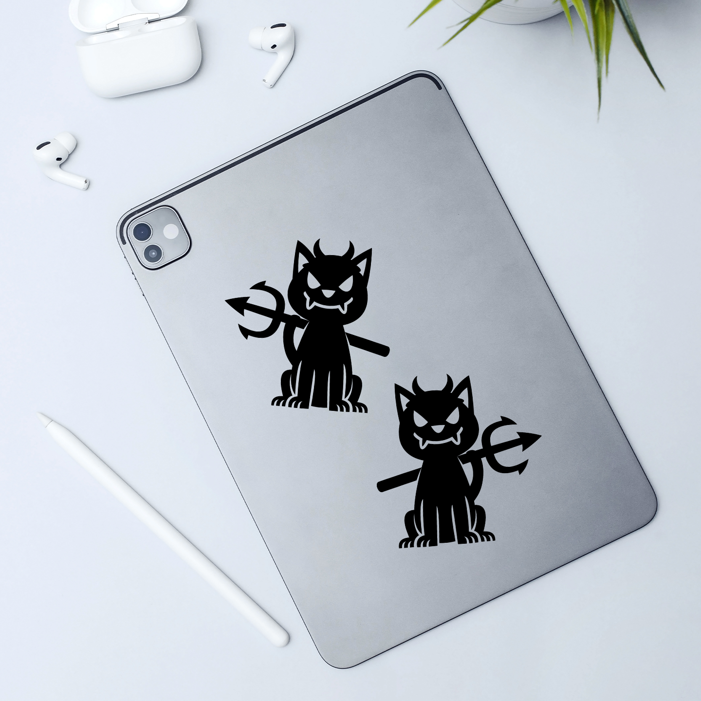 Halloween Devil Cats Stickers | Stickers Made In Australia – Pet ...