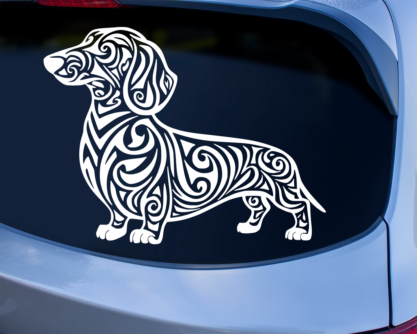 Tribal Dachshund Dog Sticker