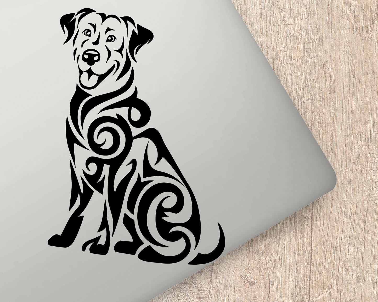 Tribal Labrador Retriever Sticker