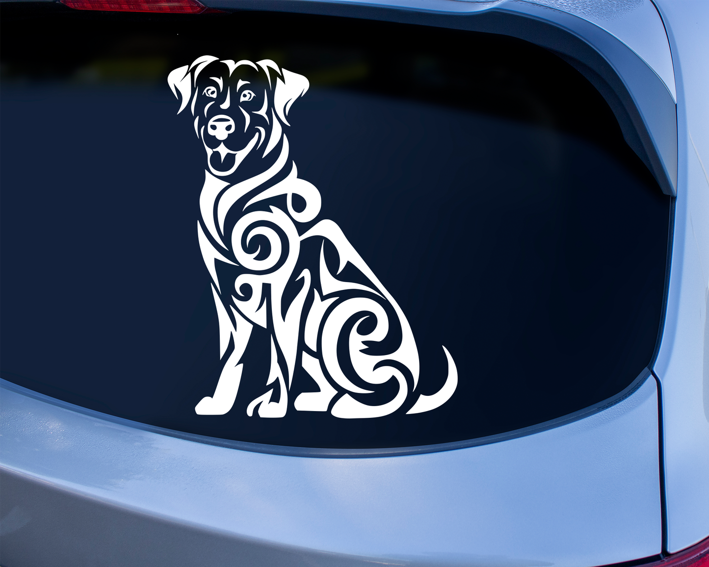 Tribal Labrador Retriever Sticker