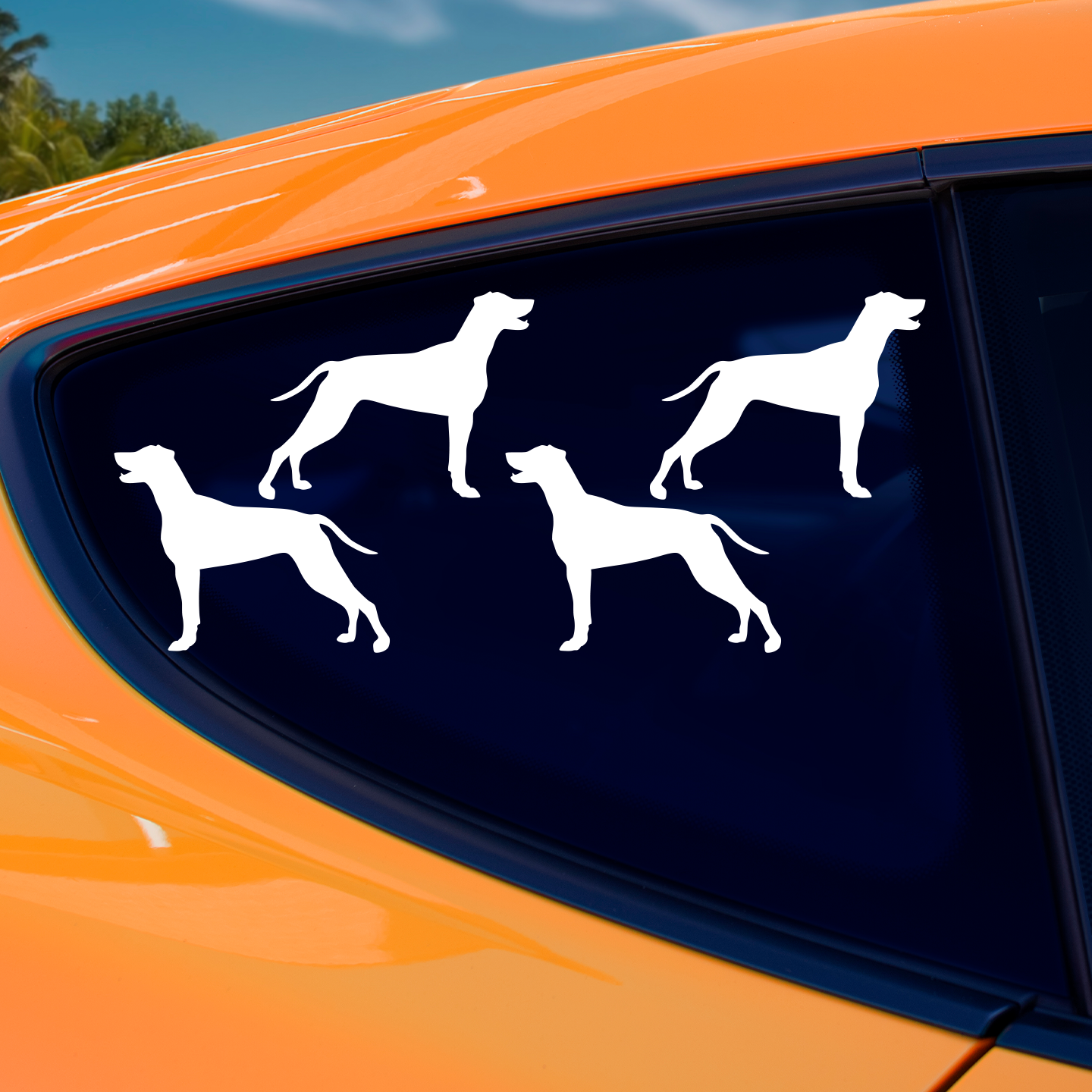 Weimaraner Silhouette Stickers