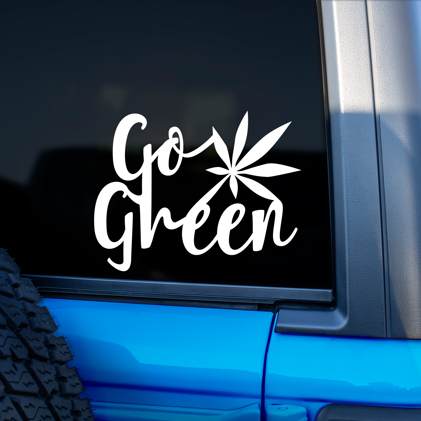 Go Green Cannabis Sticker