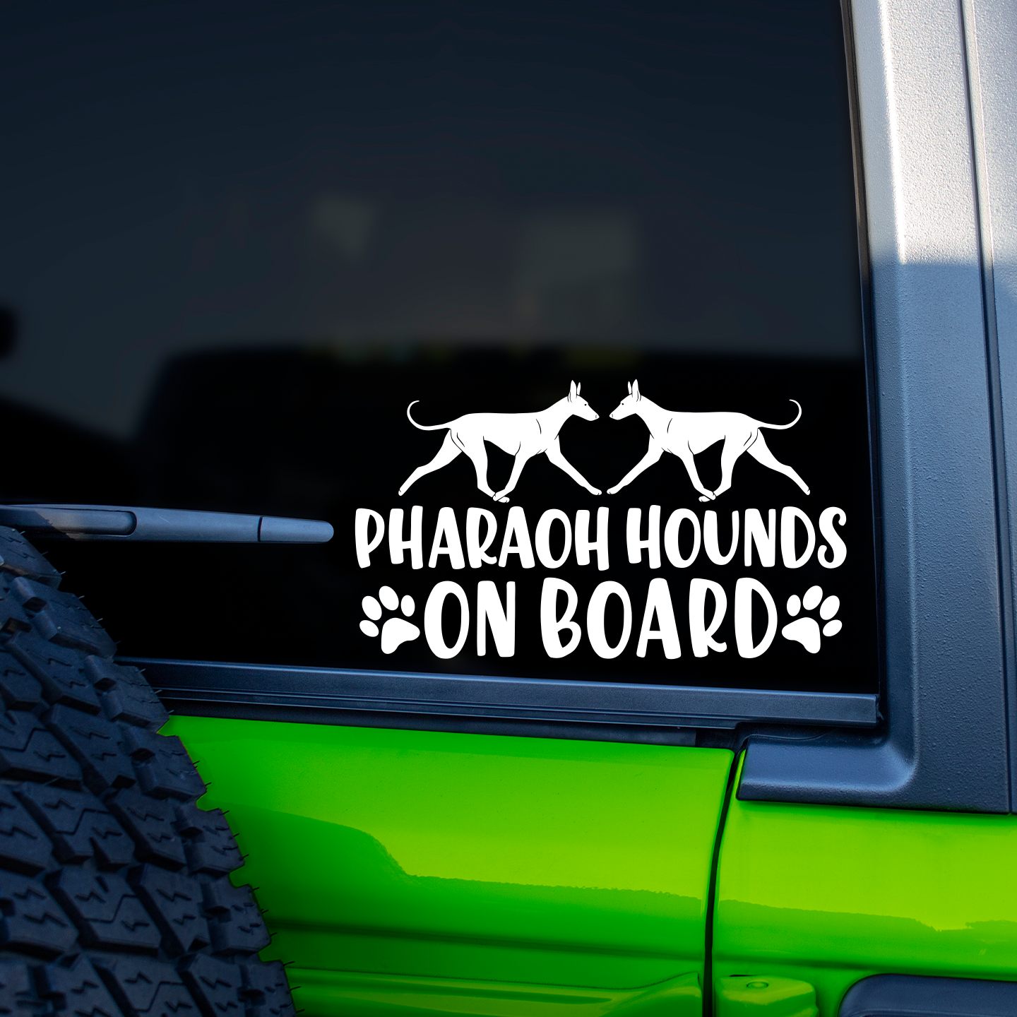 Pharaoh Hounds On Board Sticker