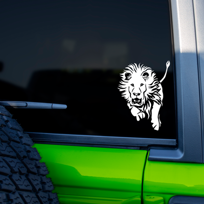 Jumping Lion Sticker