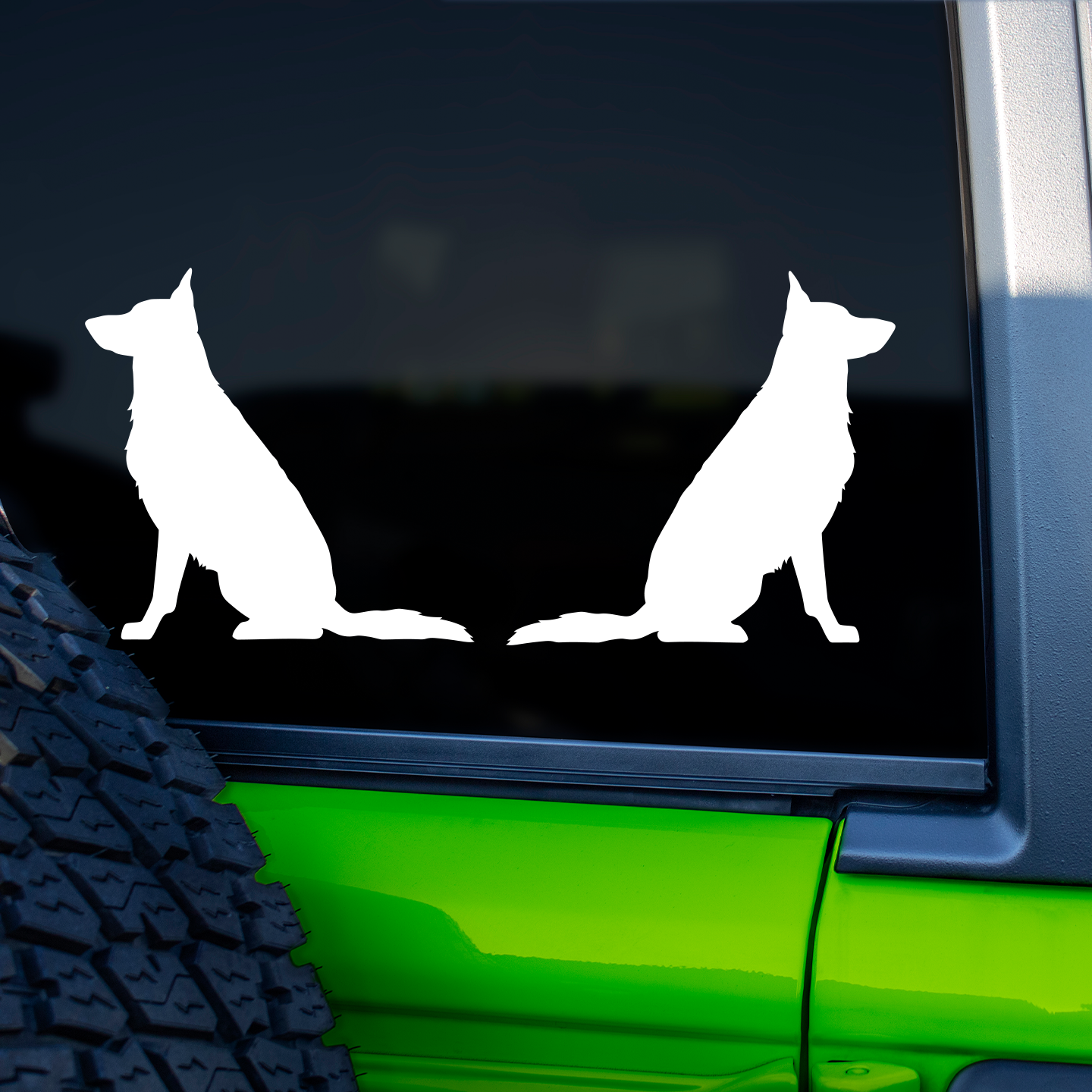 German Shepherd Silhouette Stickers