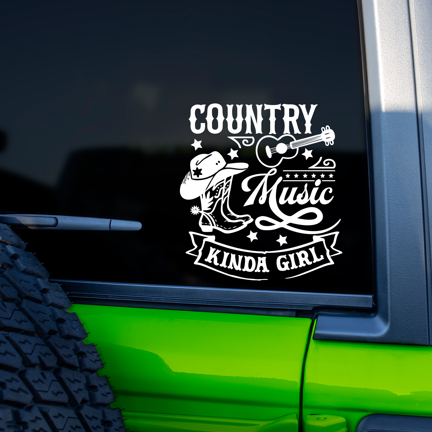 Country Music Kinda Girl Sticker