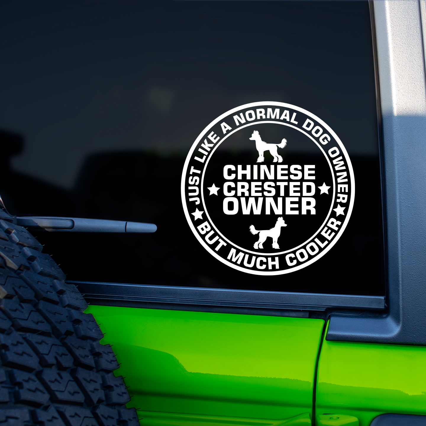 Chinese Crested Owner Sticker
