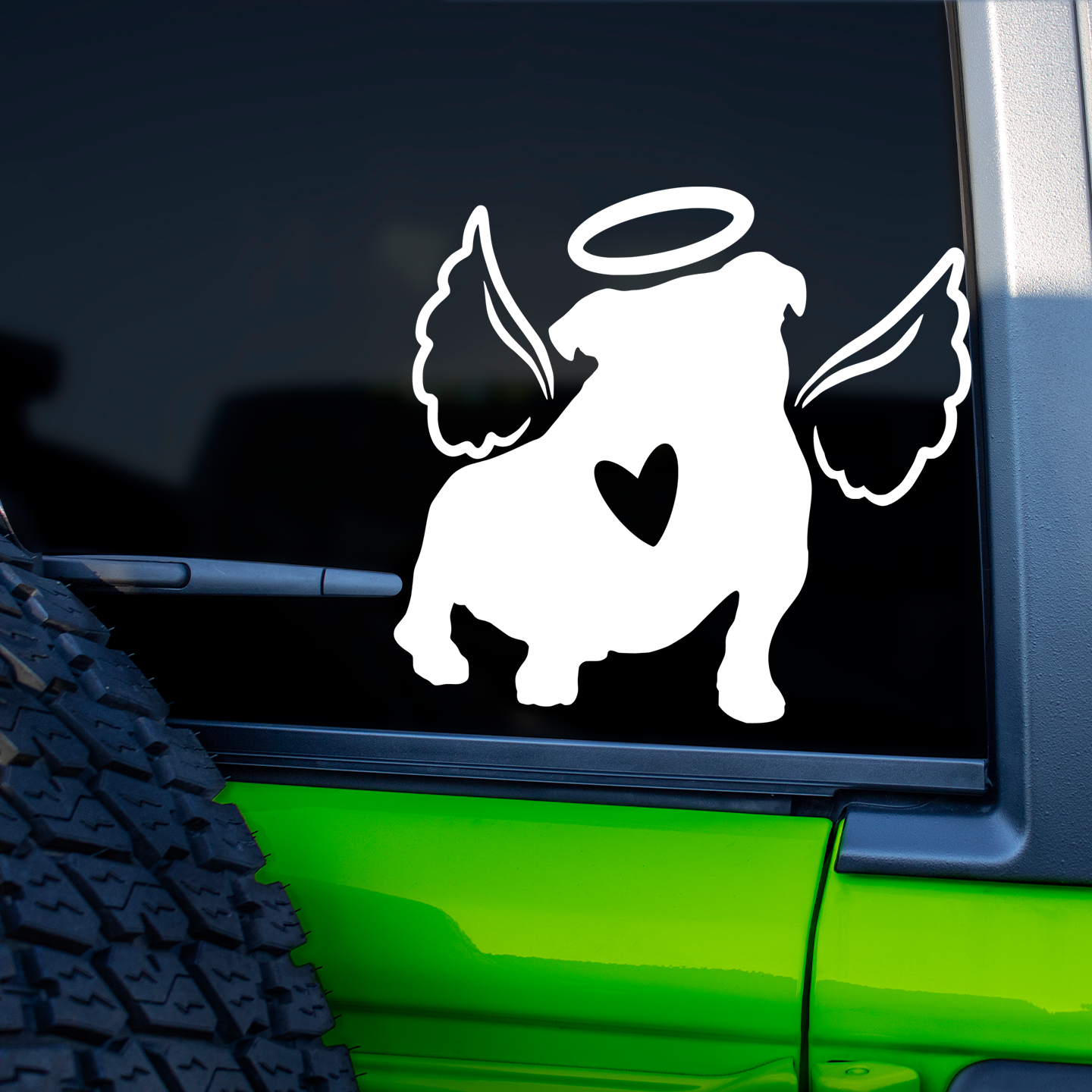 Bulldog With Angel Wings Sticker