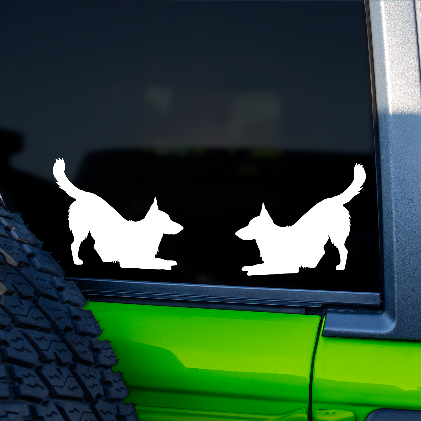 German Shepherd Silhouette Stickers