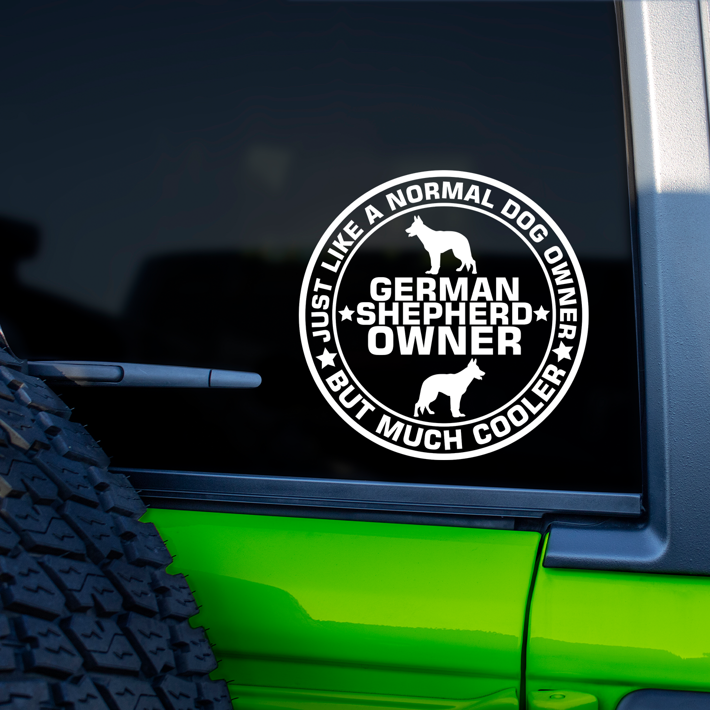 German Shepherd Owner Sticker