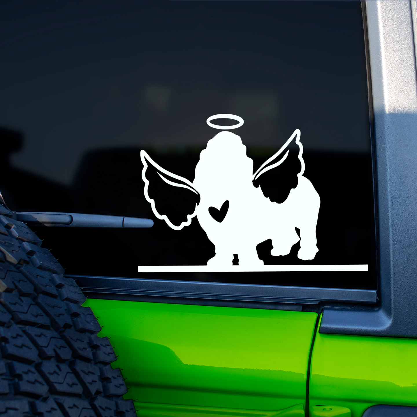 Basset Hound With Wings Sticker