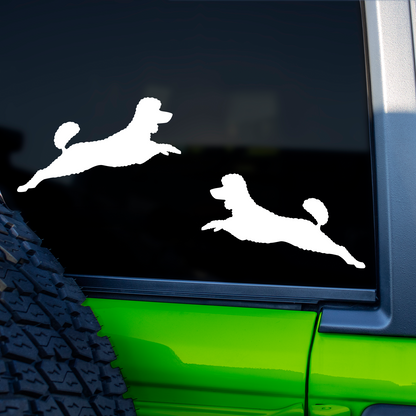 Poodle Silhouette Stickers