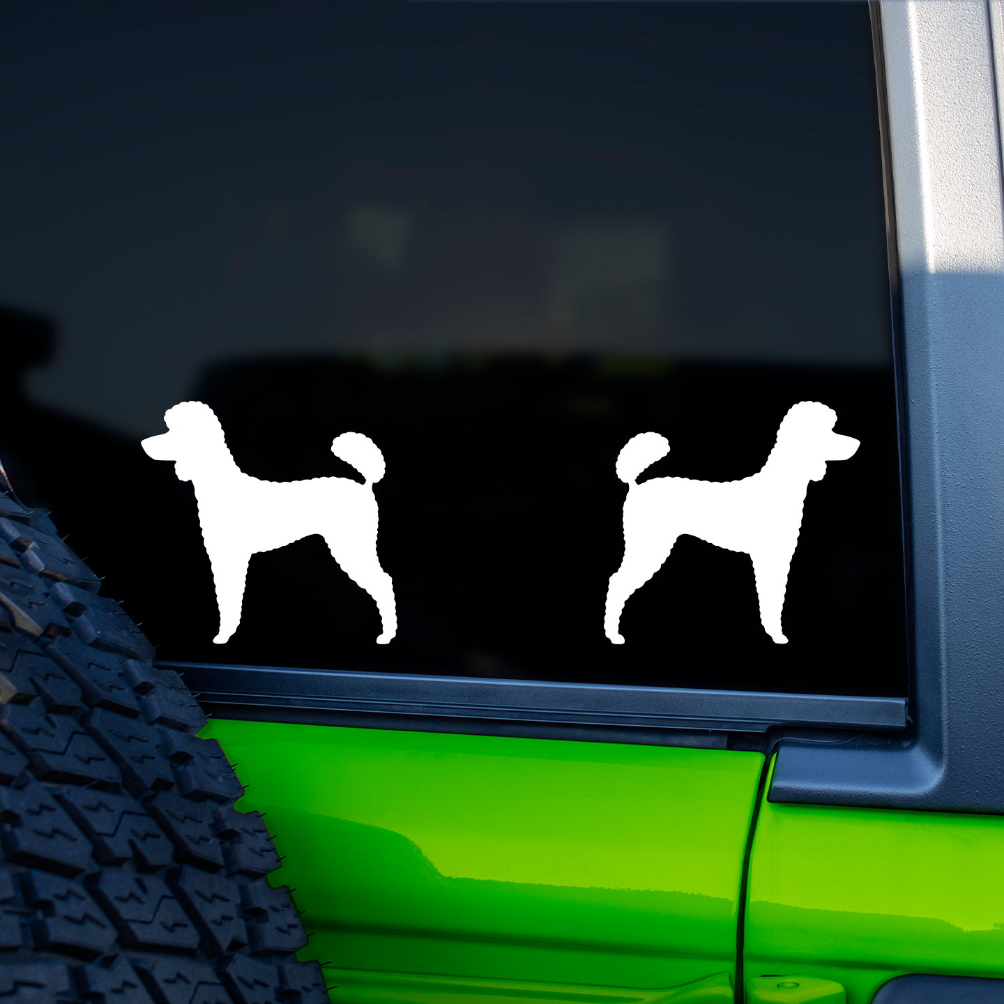 Poodle Silhouette Stickers
