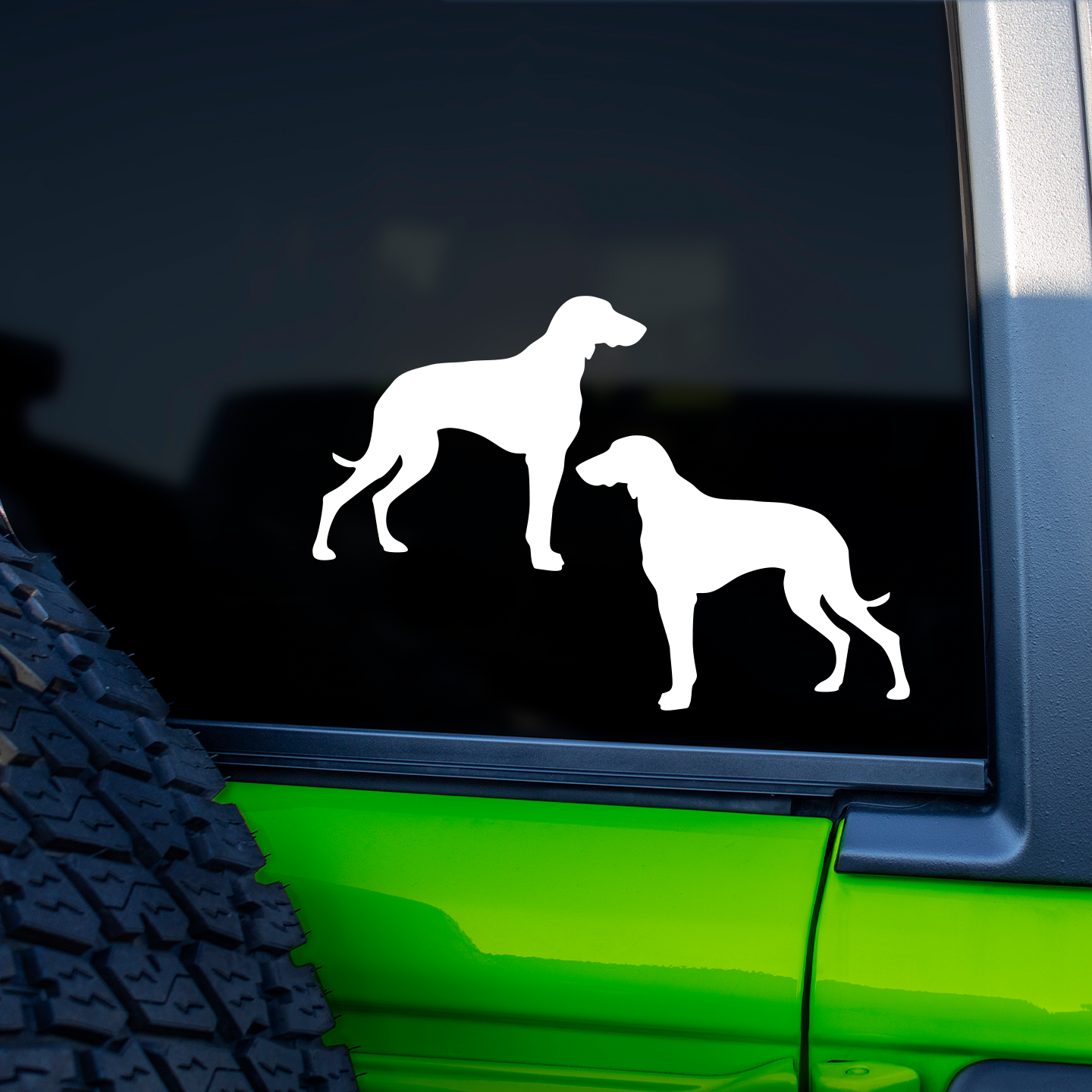 Weimaraner Silhouette Stickers