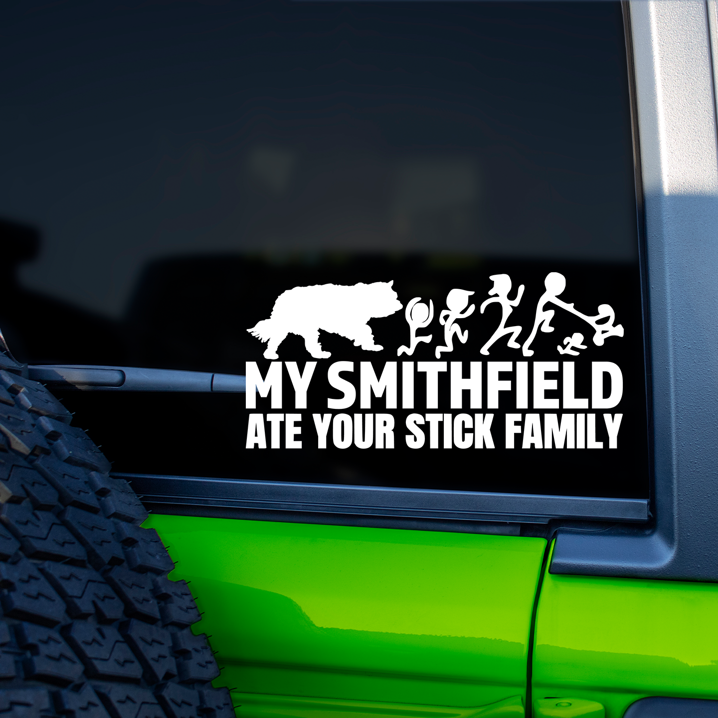 My Smithfield Ate Your Stick Family Sticker