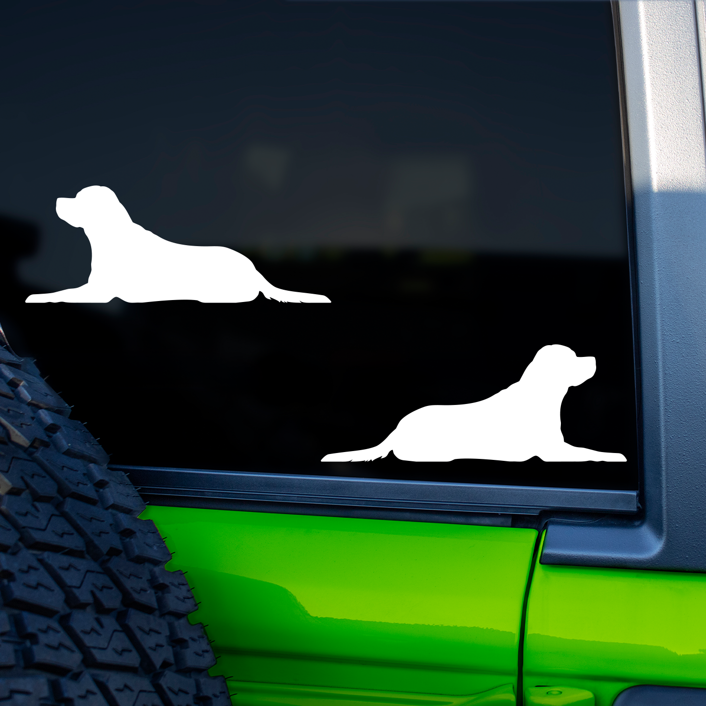 Rottweiler Silhouette Stickers