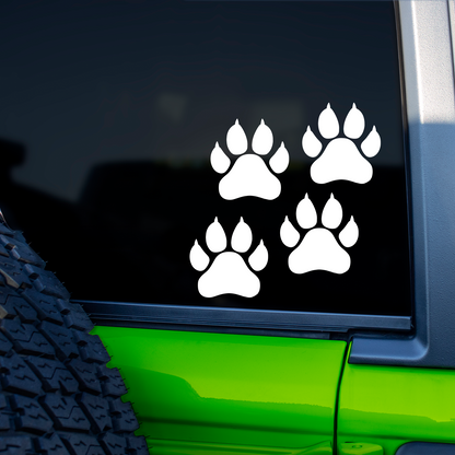 Lion Paw Print Stickers