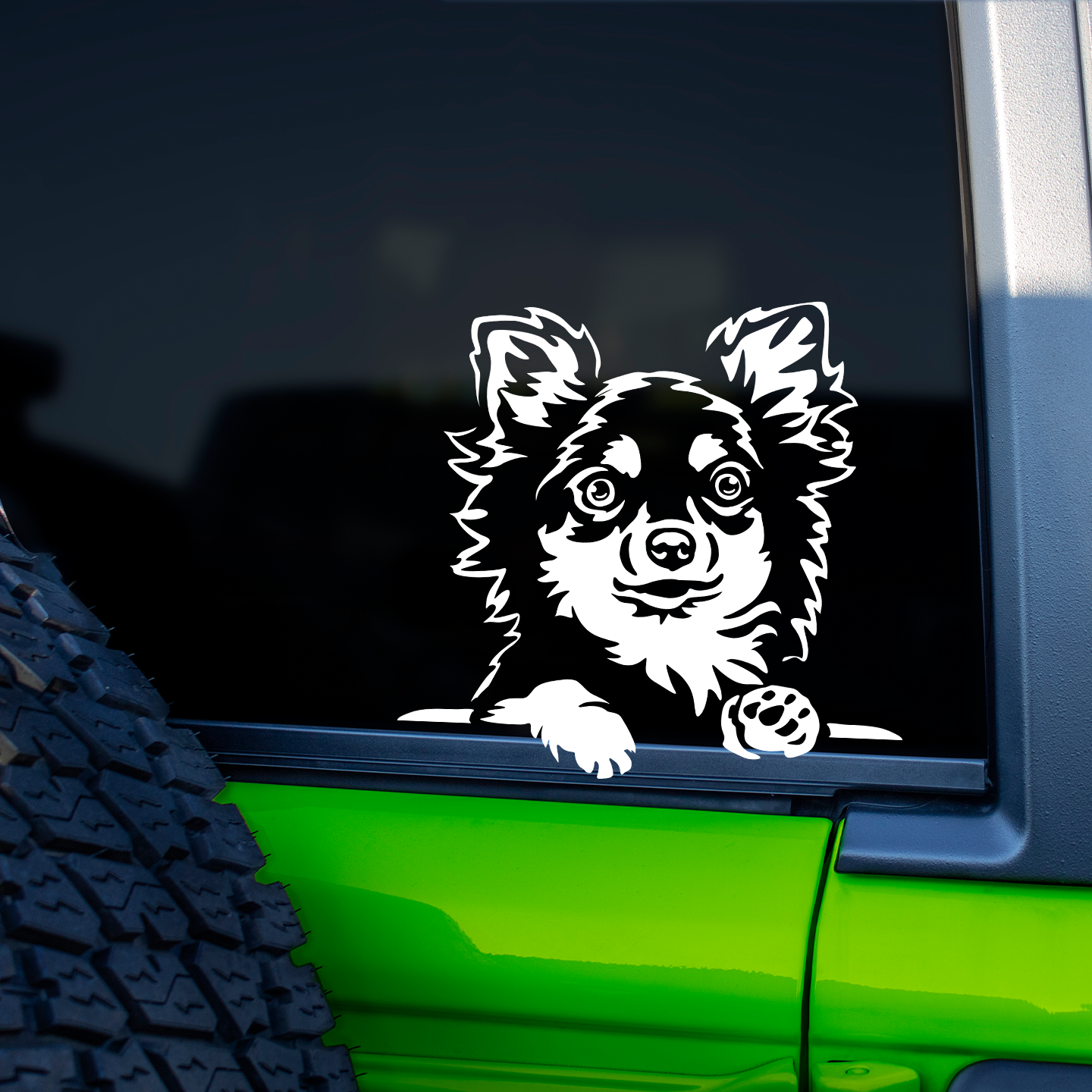 Chihuahua Peeping Sticker