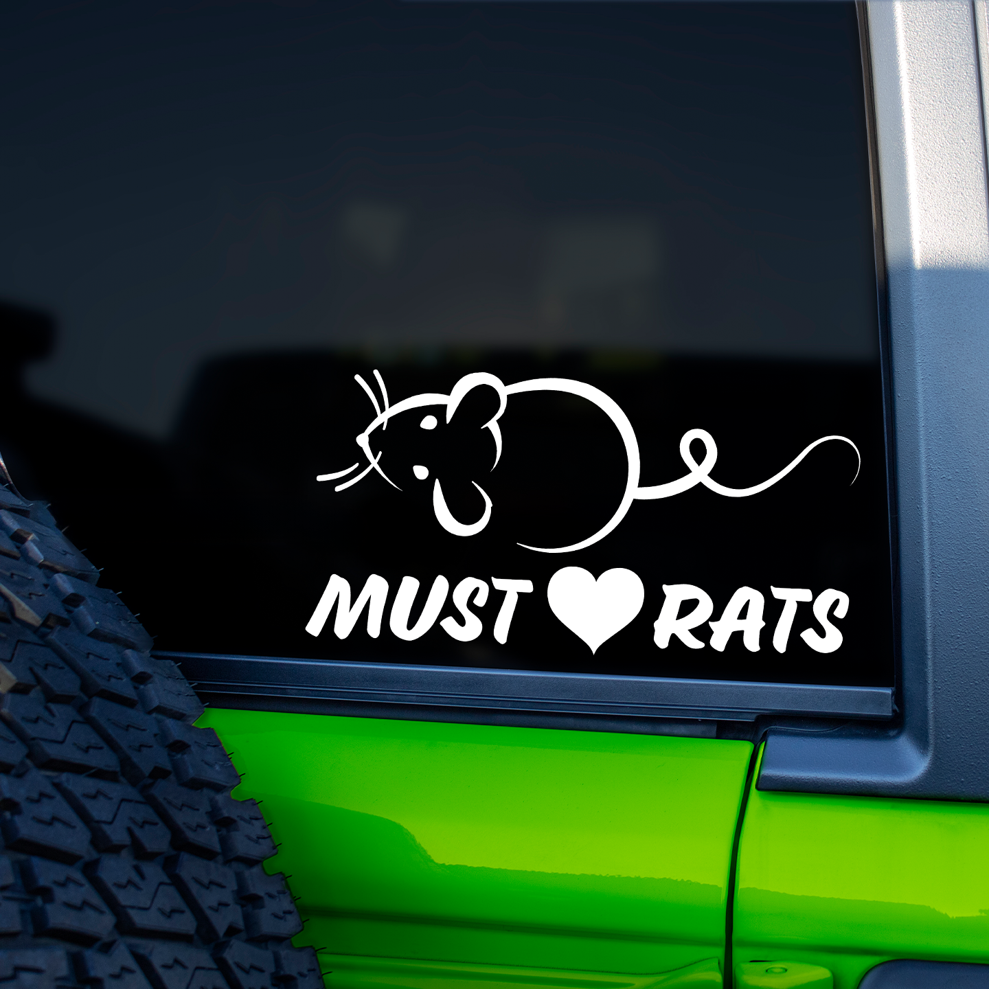 Must Love Rats Sticker