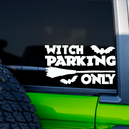 Witch Parking Only Sticker