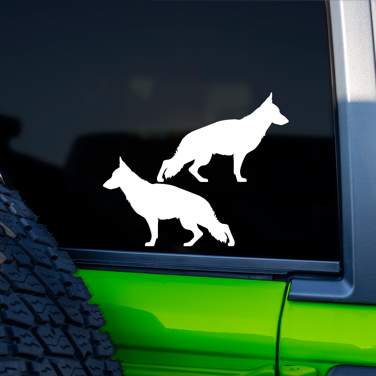 German Shepherd Silhouette Stickers