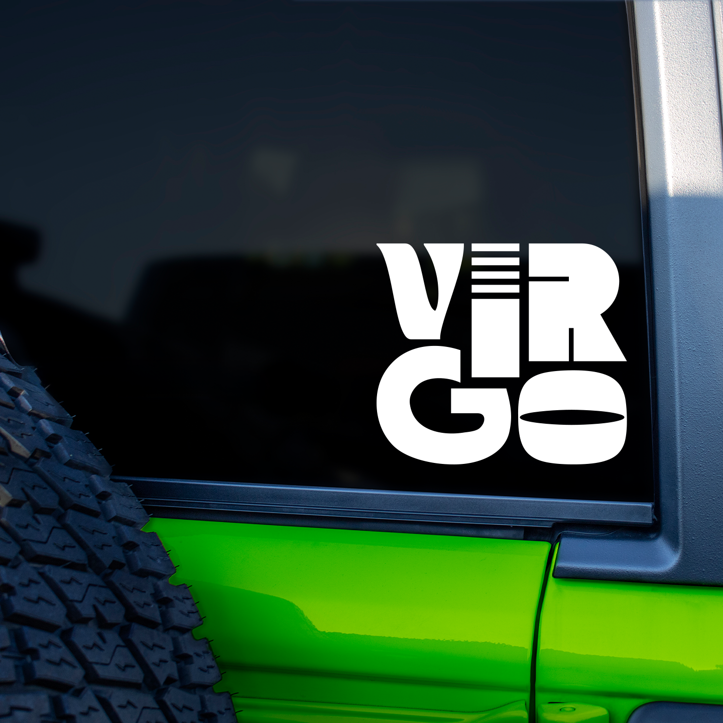 Virgo Retro Sticker
