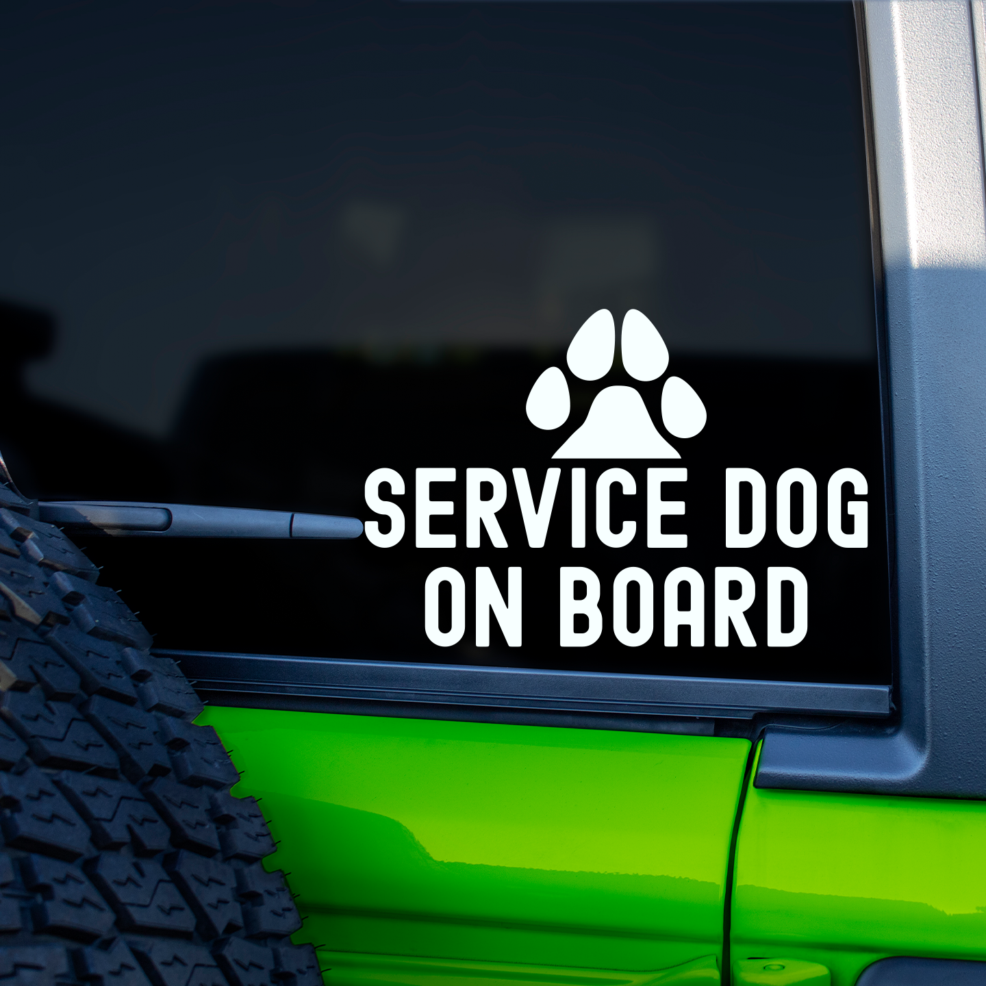 Service Dog On Board Sticker